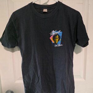 RARE! Vintage 1980's Neil Diamond On Tour Black T-Shirt
